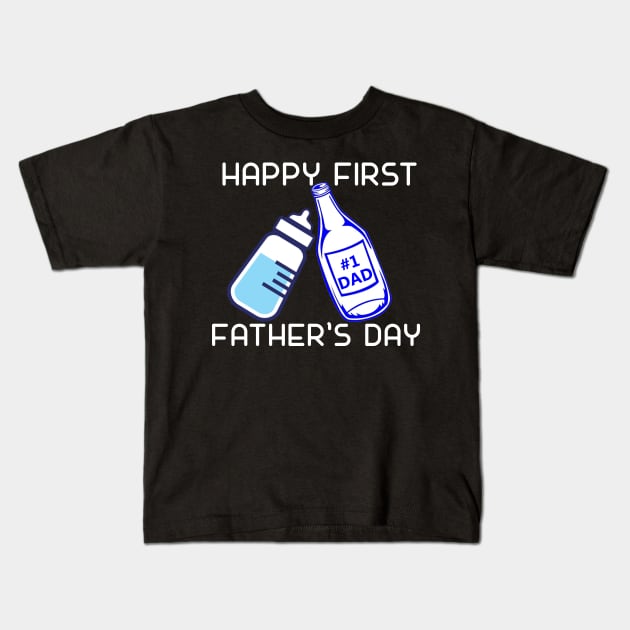 Fathers Day 2018 Happy First Fathers Day Fathers Day Gift Kids T-Shirt by nhatvv